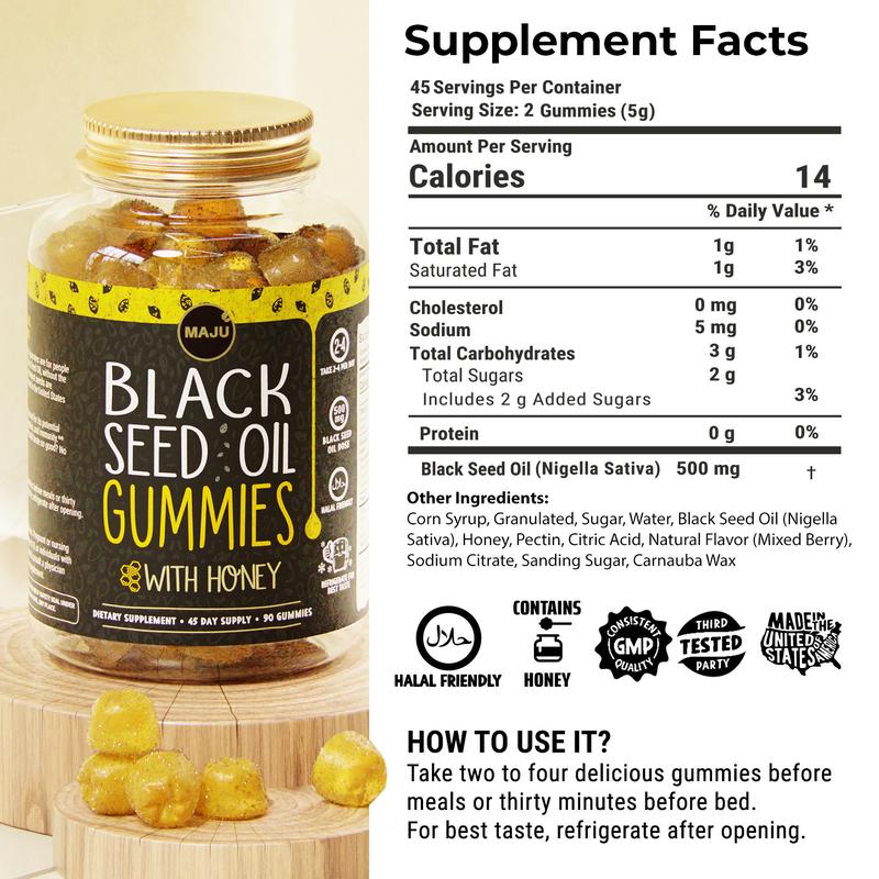 Black Seed Oil Honey Gummies
