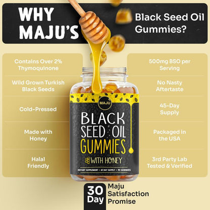 Black Seed Oil Honey Gummies